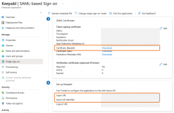 Azure AD info for Keepabl