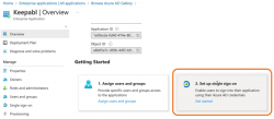Select set up SSO in Azure AD