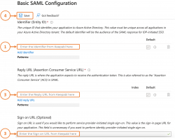 Azure AD basic SAML settings