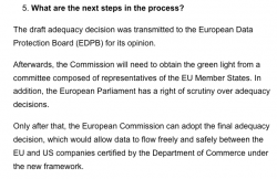 EC on next steps adequacy decision