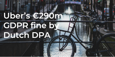 Image of bicycle at Dutch canal and Uber's €290m GDPR fine